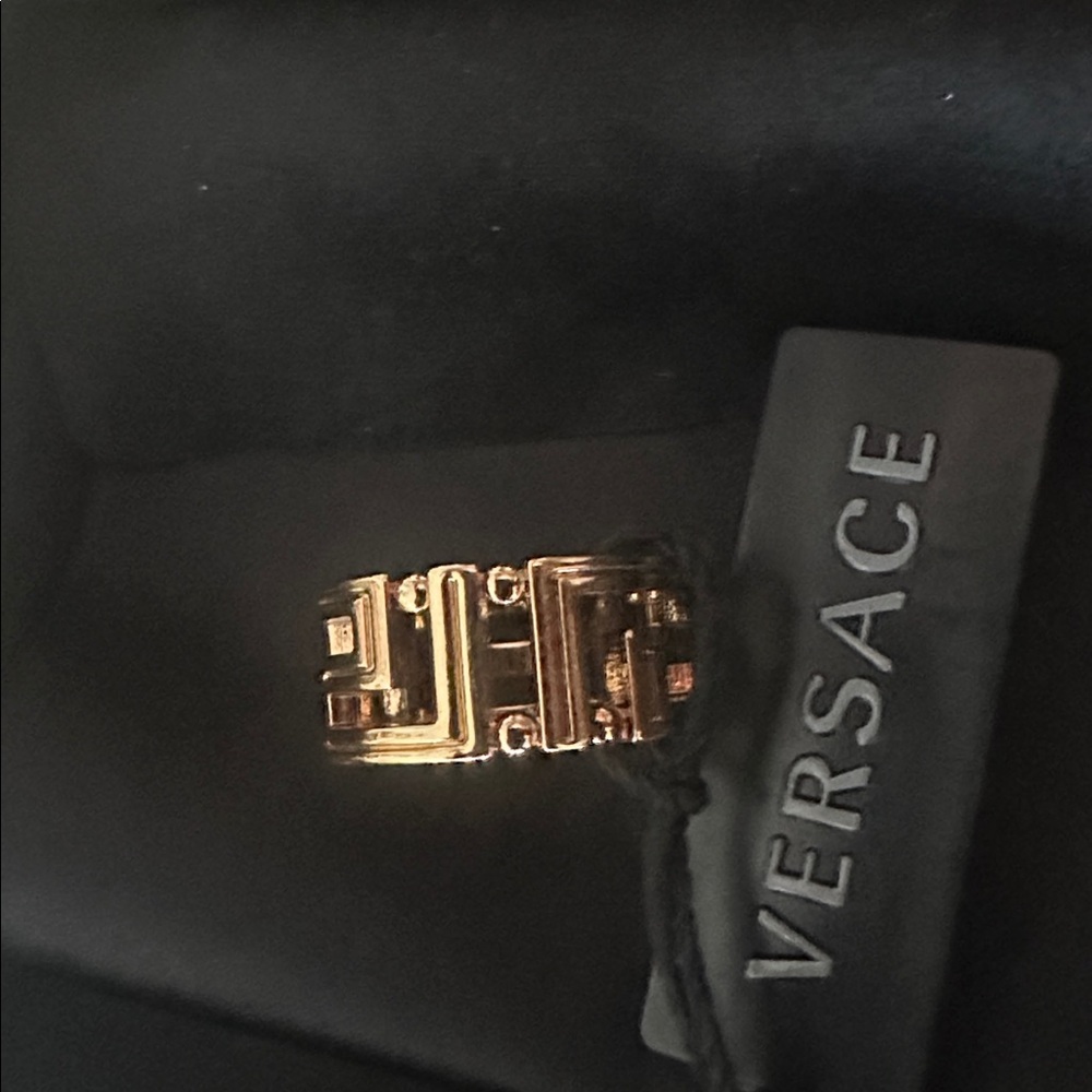 Versace Gold Tone Ring - Picture 3 of 6